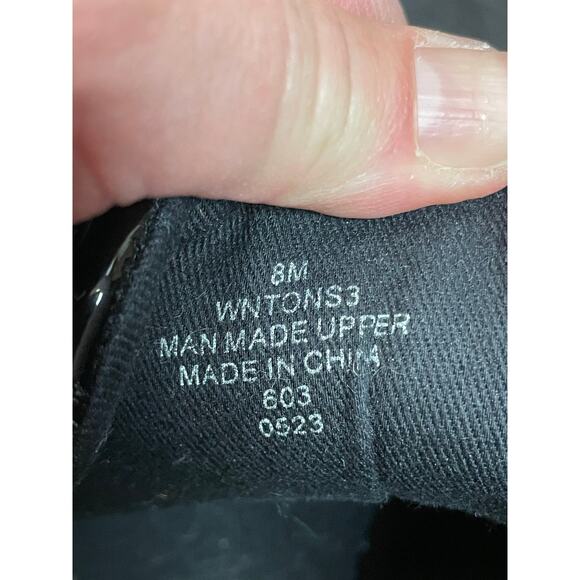 Nine West women’s 8 Black sneaker high top zip white sole girlhoodcore - Picture 5 of 8